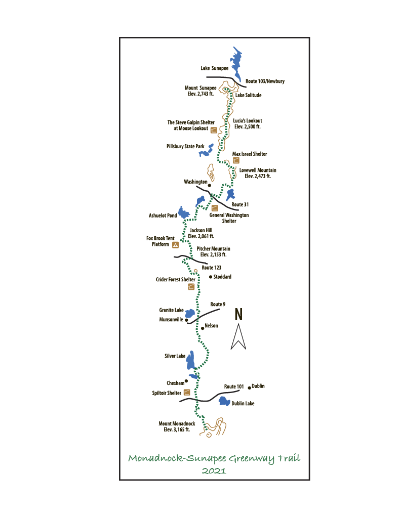 MSGTC Map (not for navigation)